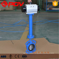 Wafer pneumatic butterfly valve with long stem